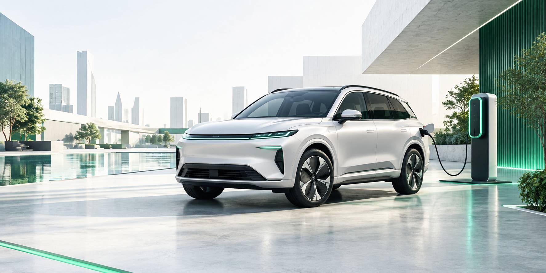 Illustration éditoriale du sujet : Aiways U5 : le SUV électrique made in Chine fait son entrée sur le marché français