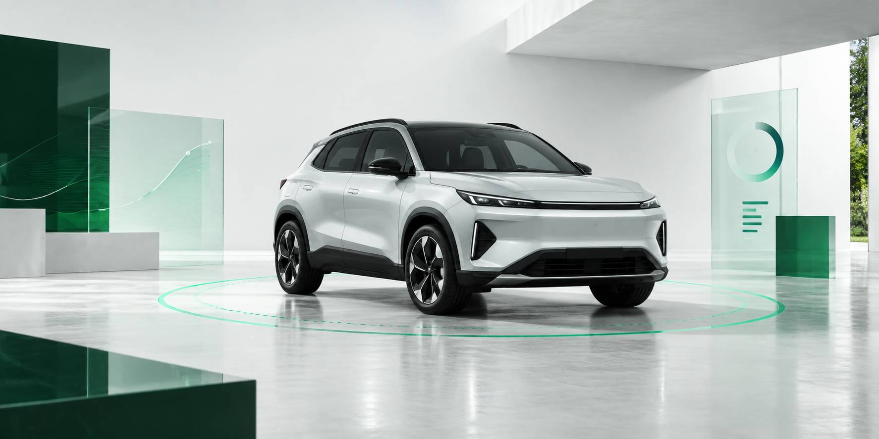 Illustration éditoriale du sujet : Découvrez la fiche technique complète de la Toyota Corolla Cross Hybride