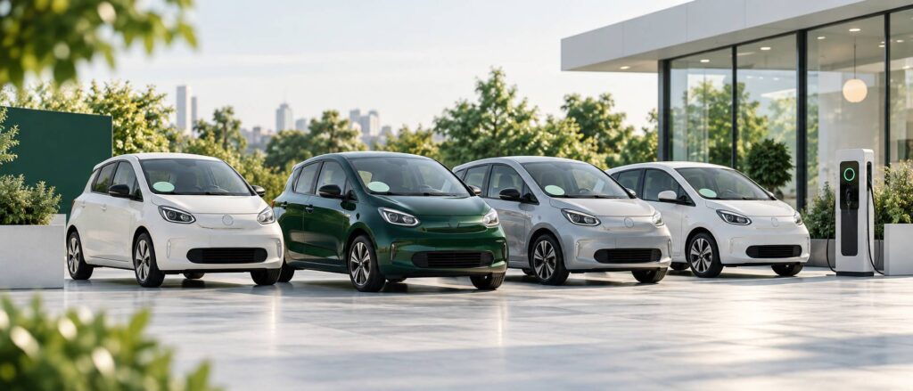 Illustration éditoriale du sujet : Guide : quelles voitures électriques d'occasion dénicher pour moins de 7 000 € ?