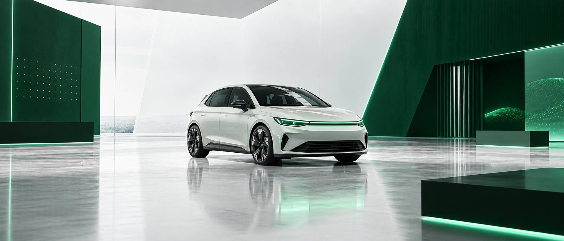 Illustration éditoriale du sujet : La nouvelle Volkswagen Golf 9 électrique fait une première apparition, mais les passionnés devront patienter