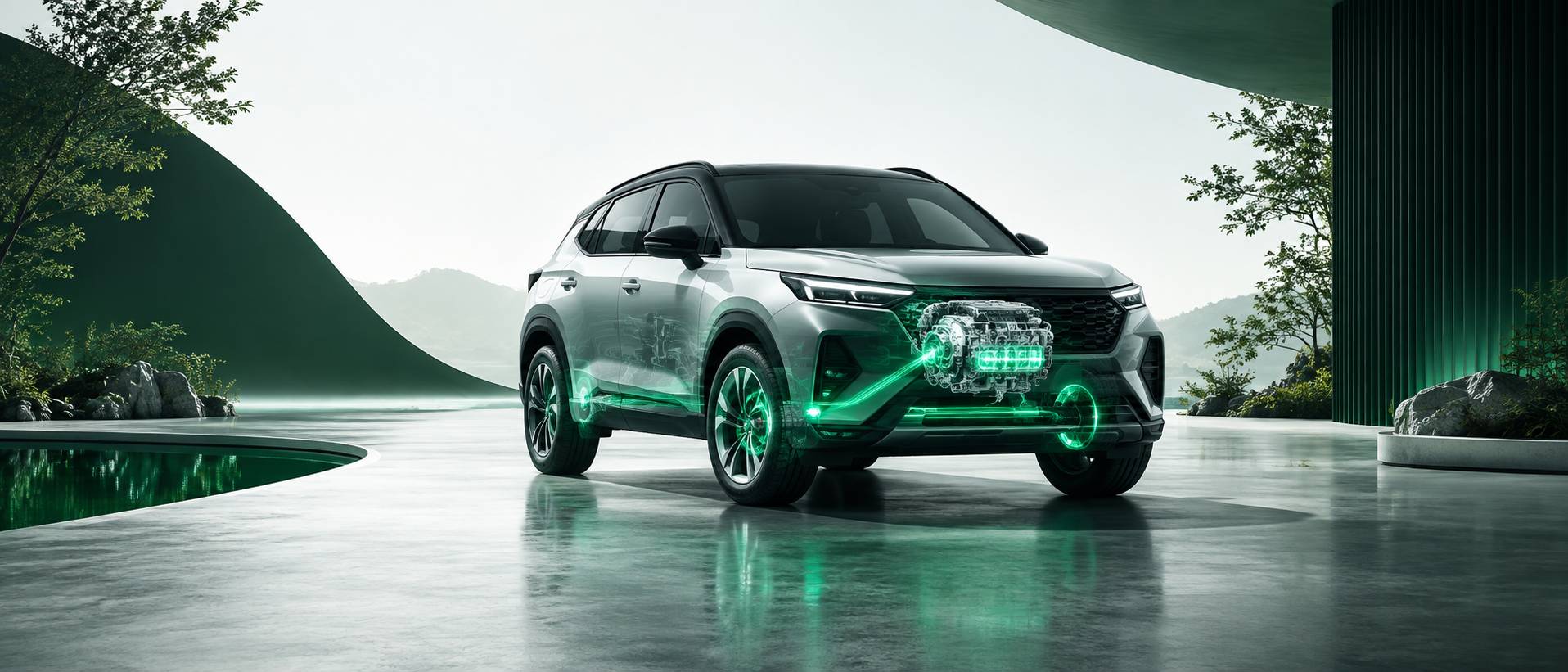 Illustration éditoriale du sujet : Nissan Qashqai hybride e-Power : L'innovation électrique au cœur de votre conduite