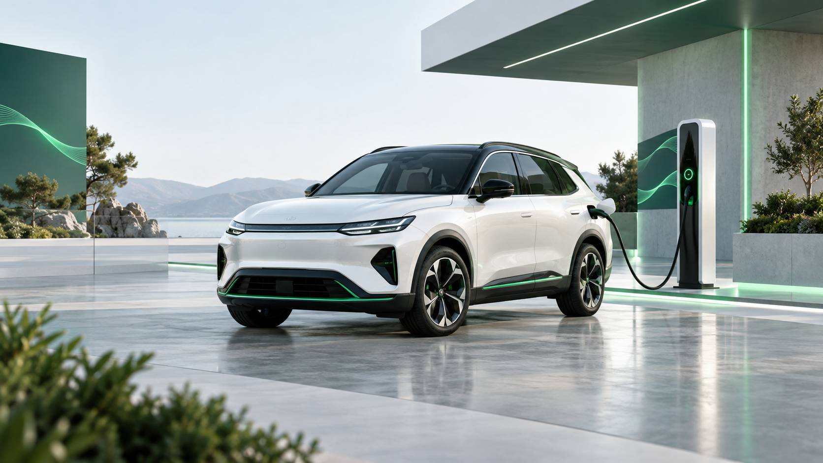Illustration éditoriale du sujet : Tesla Model Y : Notre test complet du SUV électrique qui révolutionne le marché